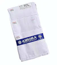 White Plain Ashoka Brand WW Cotton Handkerchief - Size : 47 X 48 cm,  Size: Pack of 6 - Master