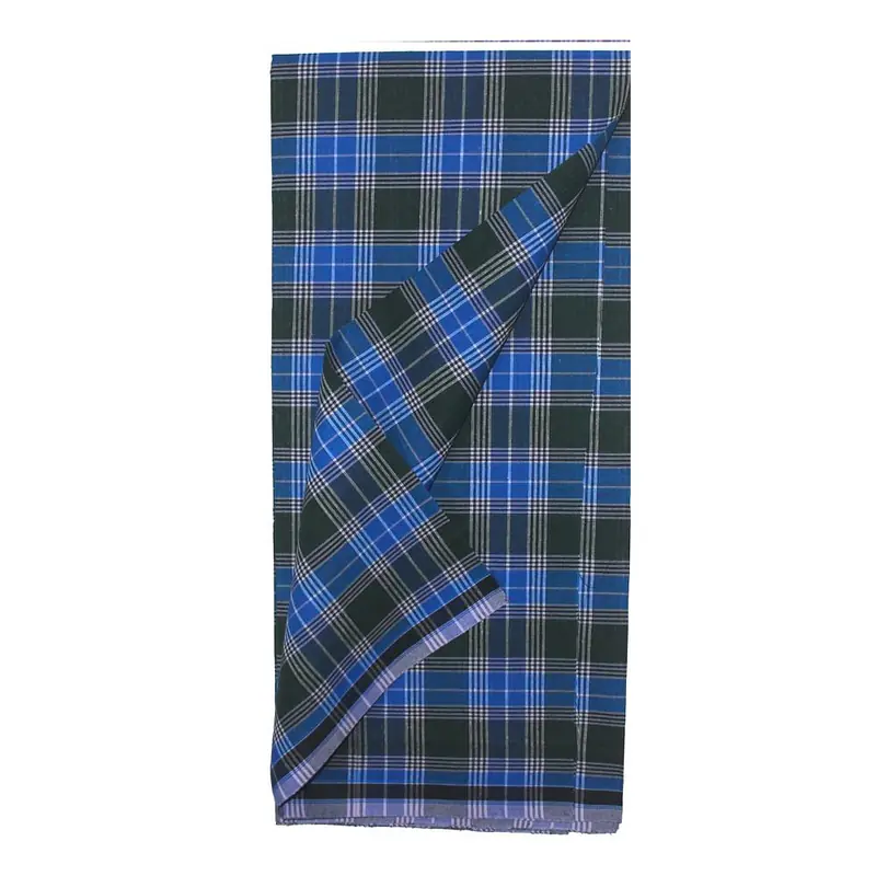 2m Checked Cotton Mens Lungi set of 2 - Master